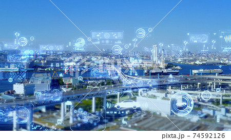 交通とテクノロジー　ITS　 MaaS 74592126
