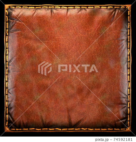Background made of squared leather. 3D 74592181