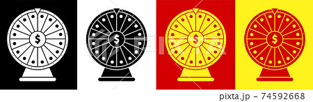 wheel of fortune with a dollar sign in center. Luck, casino and gambling. Spin the roulette, try your luck. Minimalistic vector wheel of fortune with a dollar sign in center. Luck, casino and gambling. Spin the roulette, try your luck. Minimalistic vector 74592668