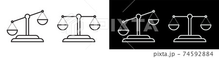 scales icons set. Choice, making an informed decision. Fairness of law. Zodiac sign. Vector on white background scales icons set. Choice, making an informed decision. Fairness of law. Zodiac sign. Vector on white background 74592884