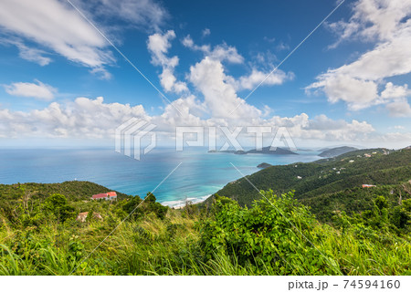 Landscape of Tortola in British Virgin Island (BVI), Caribbean 74594160
