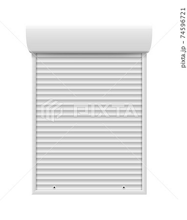 Outdoor Blind Window Or Roller Door Isolated On のイラスト素材