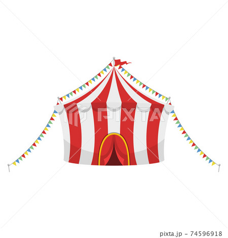 Circus Tent Vector Design Illustration Isolated のイラスト素材