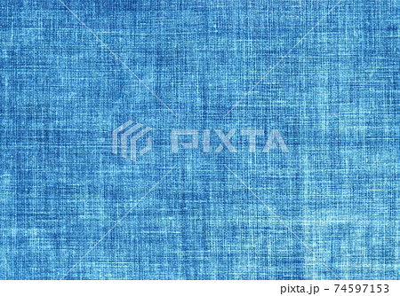 年代モノの藍染、ムラのある納戸色 74597153