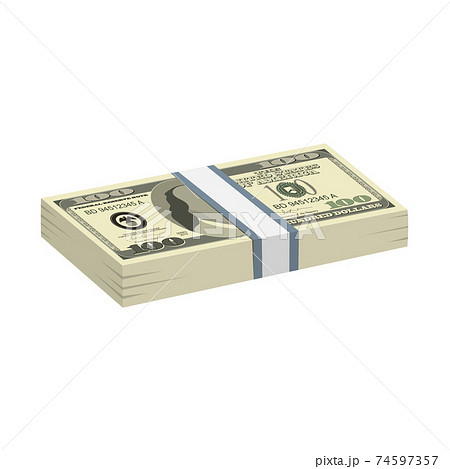 Pack of dollars money vector design illustration isolated on white background Pack of dollars money vector design illustration isolated on white background 74597357