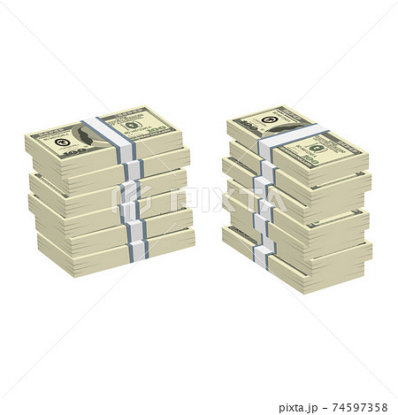 Pack of dollars money vector design illustration isolated on white background Pack of dollars money vector design illustration isolated on white background 74597358