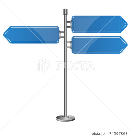 Direction road sign vector design illustration isolated on white background 74597363