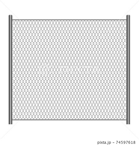 Wire mesh fence vector design illustration isolated on white background 74597618