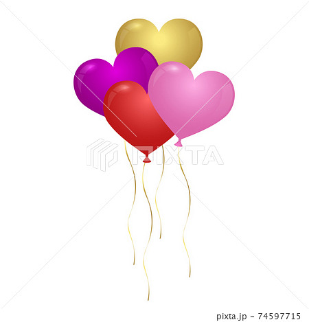 Heart shape balloon vector design illustration isolated on white background Heart shape balloon vector design illustration isolated on white background 74597715
