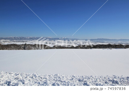 北海道の風景「雪原」 北海道の風景「雪原」 74597836