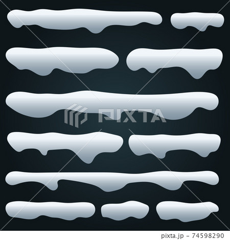 Snow caps vector design illustration isolated on background 74598290