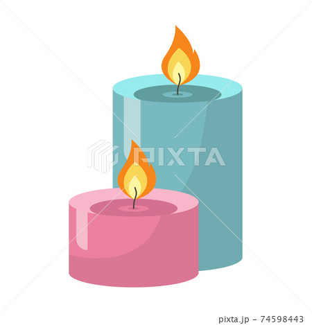 Candle vector design illustration isolated on white background 74598443