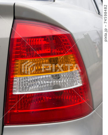 Taillight car closeup Taillight car closeup 74598482