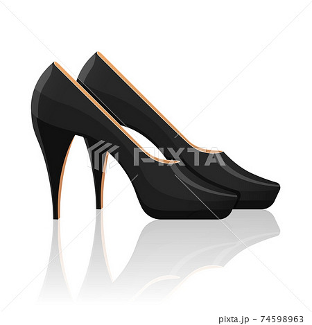 High heel shoes vector design illustration isolated on white background High heel shoes vector design illustration isolated on white background 74598963