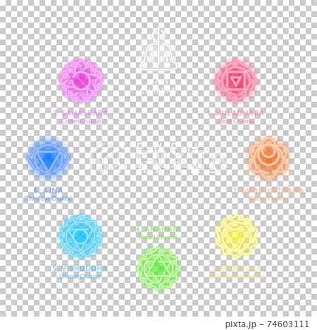 Moon Phases Neon Icons Set 74603111