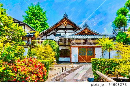 京都・日本家屋の風景 京都・日本家屋の風景 74603278