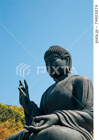 Buddha statue at Gakwonsa Temple in Cheonan, Korea Buddha statue at Gakwonsa Temple in Cheonan, Korea 74603674