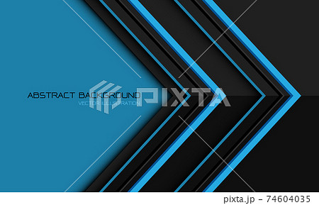 Abstract blue grey metallic direction geometric arrow with blank space design modern futuristic background vector illustration. 74604035