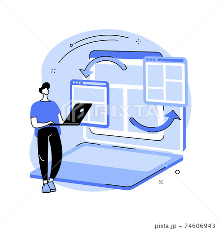 Microsites abstract concept vector illustration. 74606943