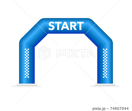 Start Finish Flag And Banner For Concept のイラスト素材
