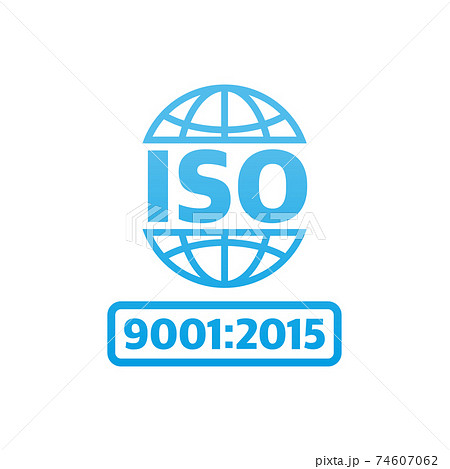 Iso icon, great design for any purposes. Product certification. Vector illustration. 74607062