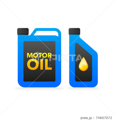 Motor oil, great design for any purposes. Flat design. Vector illustration. Motor oil, great design for any purposes. Flat design. Vector illustration. 74607072