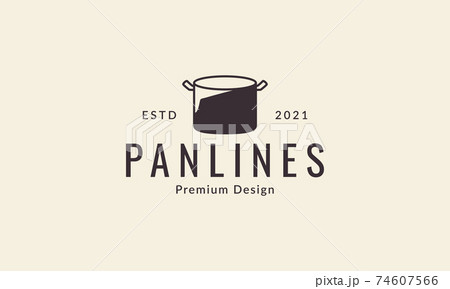 pan with shadow line cooking logo design vector icon symbol illustration pan with shadow line cooking logo design vector icon symbol illustration 74607566