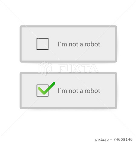 Captcha I Am Not A Robot Vector Computer Code のイラスト素材