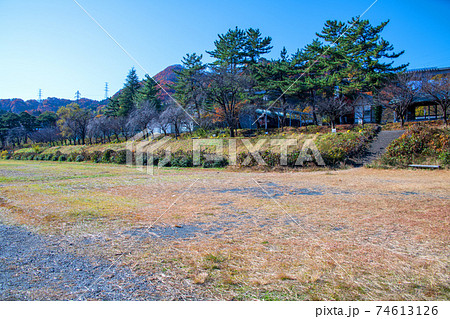 清流公園からの景色 利根川河川敷 清流公園からの景色 利根川河川敷 74613126