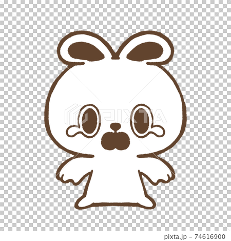 Crying rabbit - Stock Illustration [74616900] - PIXTA