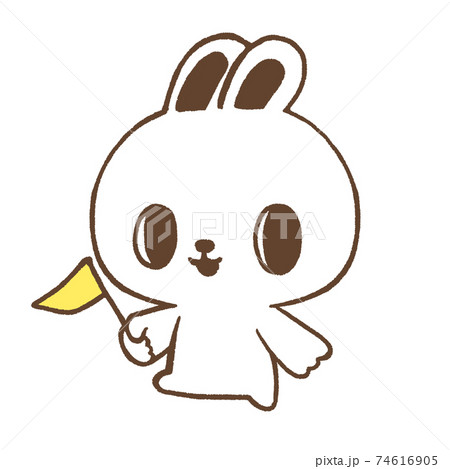 案内するうさぎ 74616905