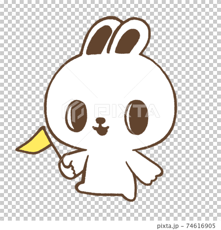 案内するうさぎ 74616905