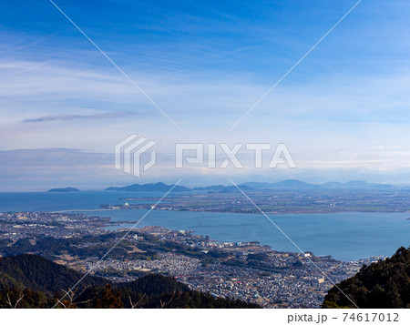 比叡山からの琵琶湖の眺望 74617012