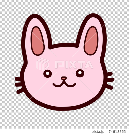 Rabbit color illustration icon 74618863