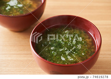 青のりの味噌汁 青のりの味噌汁 74619278