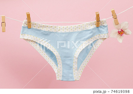 Women's Cotton Panties On Pink Background. Pink Underwear. Stock Photo,  Picture and Royalty Free Image. Image 84110911.