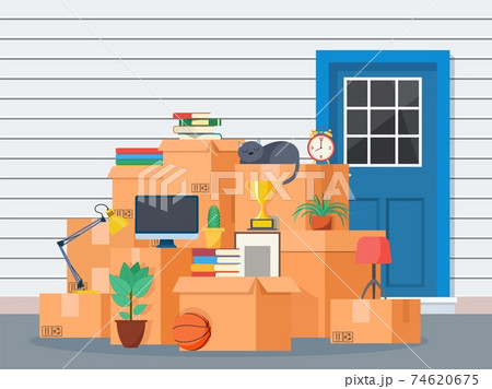 Moving to new house. Moving to new house. 74620675