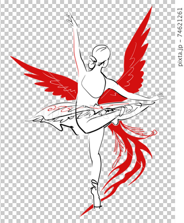 女人跳舞芭蕾舞鳳凰 74621261