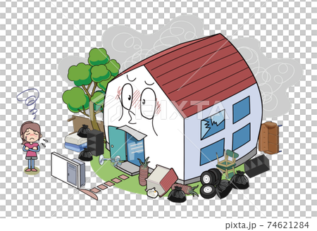 ゴミ屋敷-物を溜め込み過ぎた家 74621284