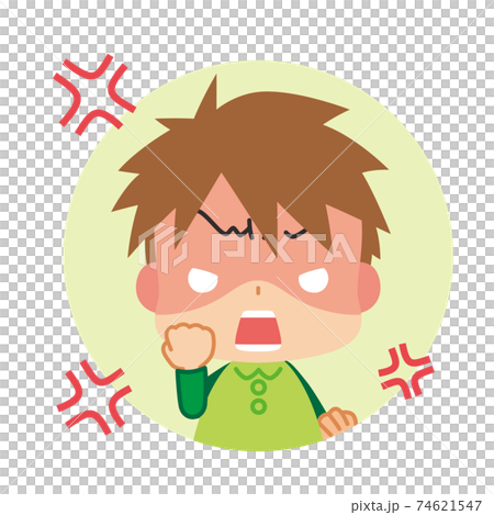 怒り狂って怒号を飛ばす可愛い小さな男の子のアイコン イラスト 可愛い 白背景 怒り狂って怒号を飛ばす可愛い小さな男の子のアイコン イラスト 可愛い 白背景 74621547