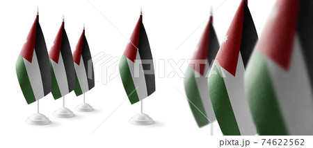 Set of Jordan national flags on a white background Set of Jordan national flags on a white background 74622562