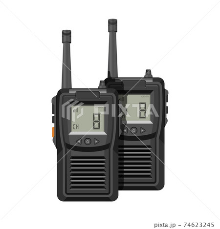 Walkie talkie vector design illustration isolated on white background Walkie talkie vector design illustration isolated on white background 74623245