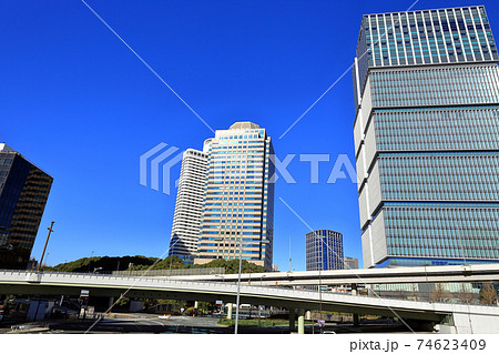 東京　赤坂の都市風景 74623409