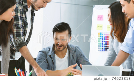 Diversity multiethnic team group of business people meeting in conference room brainstorming Diversity multiethnic team group of business people meeting in conference room brainstorming 74623813