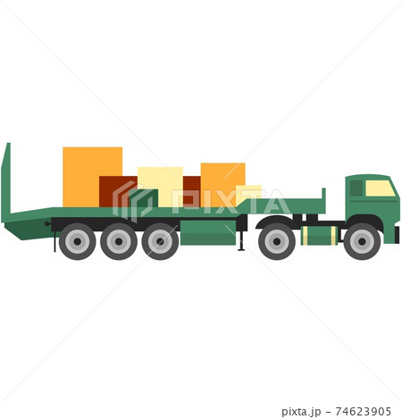 Vector container truck isolated on white background 74623905