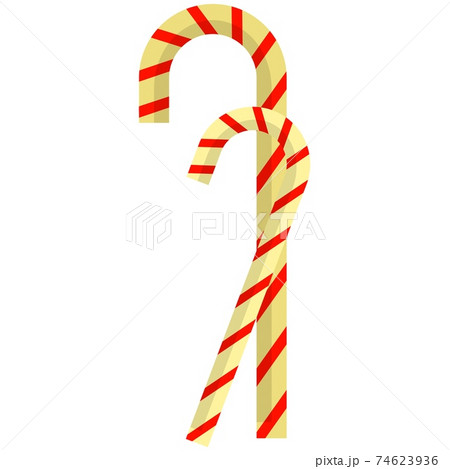 Vector sweet stripped candy cane isolated on white 74623936