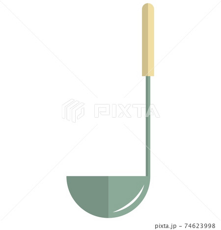 Kitchen laddle icon, flat vector isolated illustration. Kitchen utensils. Kitchen laddle icon, flat vector isolated illustration. Kitchen utensils. 74623998