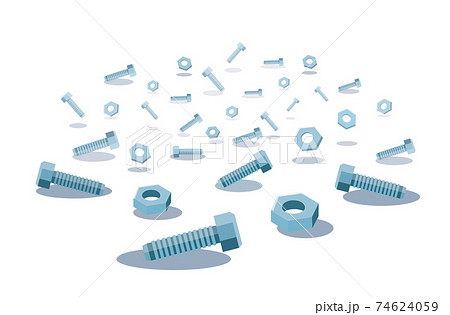 screws and nuts background vector illustration 74624059