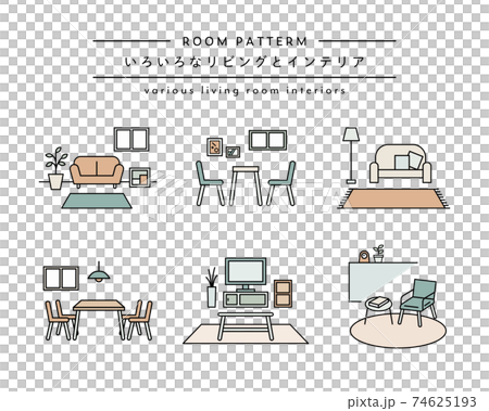 客廳,房間,室內,插圖集,房屋,簡易沙發,室內桌子,椅子 客廳,房間,室內,插圖集,房屋,簡易沙發,室內桌子,椅子 74625193