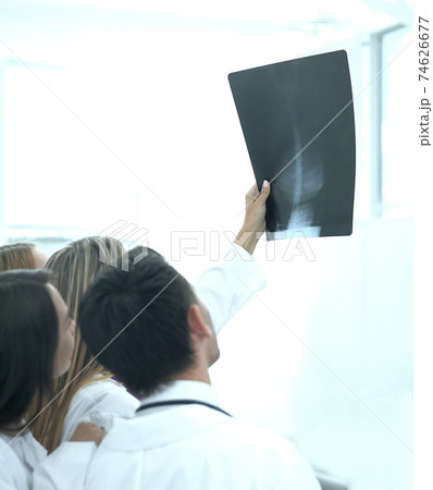 close up.radiologists discussing the patient's picture.photo with copy space 74626677